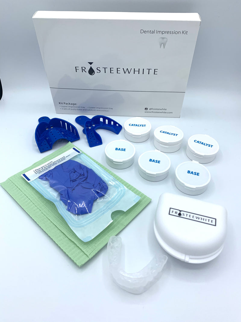 Frosteewhite- Home Dental impression kit for retainers/Aligners & 1.5mm whitening trays.