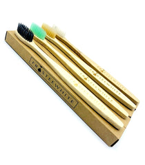 Eco-Friendly Bamboo Toothbrush set x 4